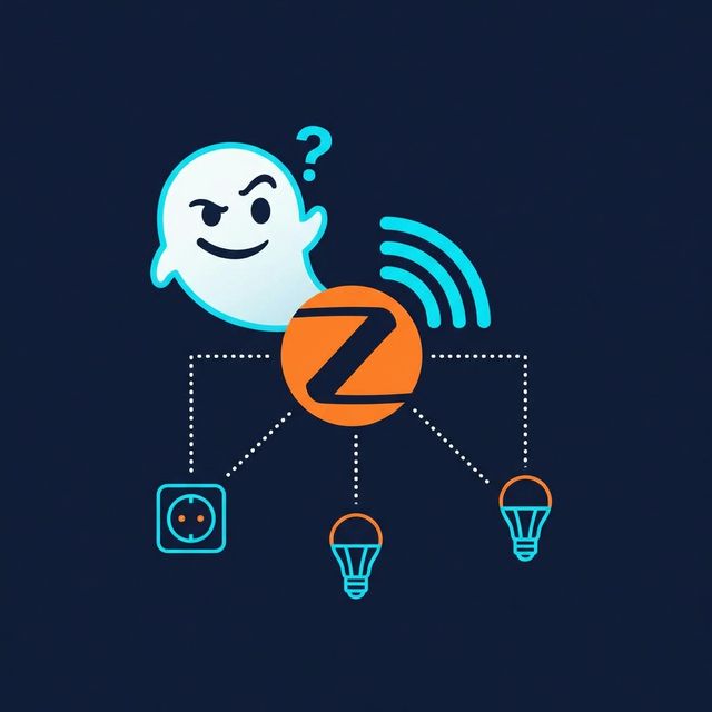 Ghost haunting a Zigbee network with smart plugs and light bulbs